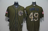 Chicago Cubs #49 Jake Arrieta Green Salute to Service Stitched Baseball Jersey,baseball caps,new era cap wholesale,wholesale hats